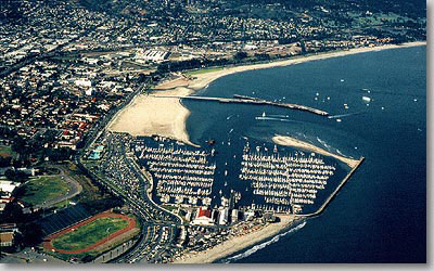 Santa Barbara Harbor and Nearby Sandy Beaches