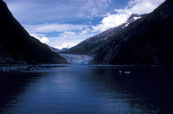 Inactive Arctic glacier