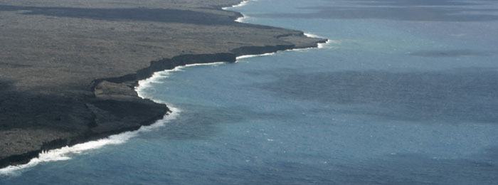 New south shoreline of Hawaii, August 2003