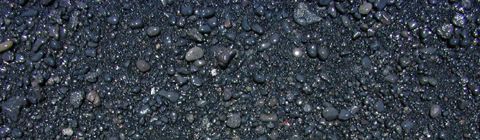 Pebbles and sand from Punalu'u
