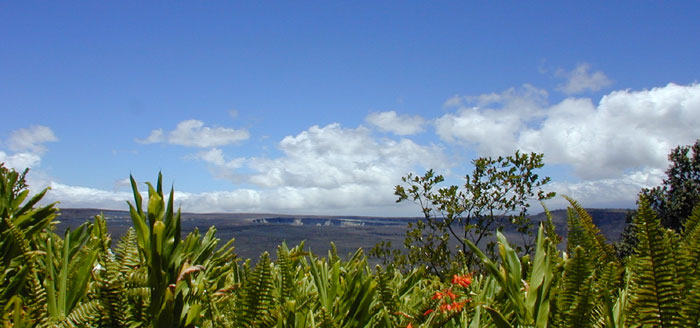Kilauea volcano with Halema'uma'u crater