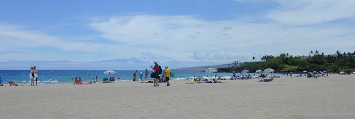 White sand beach at Hapuna Bay, Hawaii