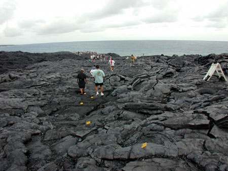 Trail to recent lava flows