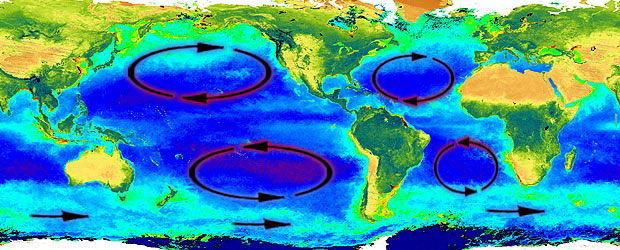 Earth's Surface Ocean Currents
