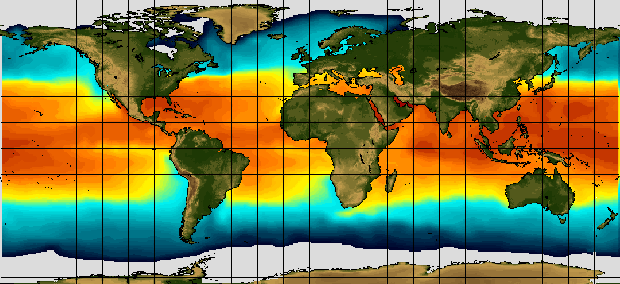 Seawater Temperature Map