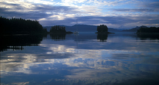 Alaskan summer sunset 11:30pm